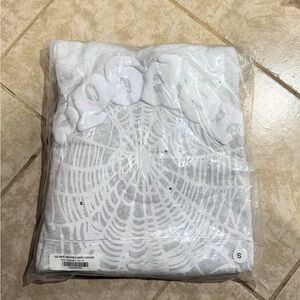 White And gray Spyder hoodie